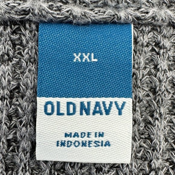 Old Navy Long Sleeve Cozy Shrunk Sweater Women 2XL Gray Panther - Picture 4 of 7